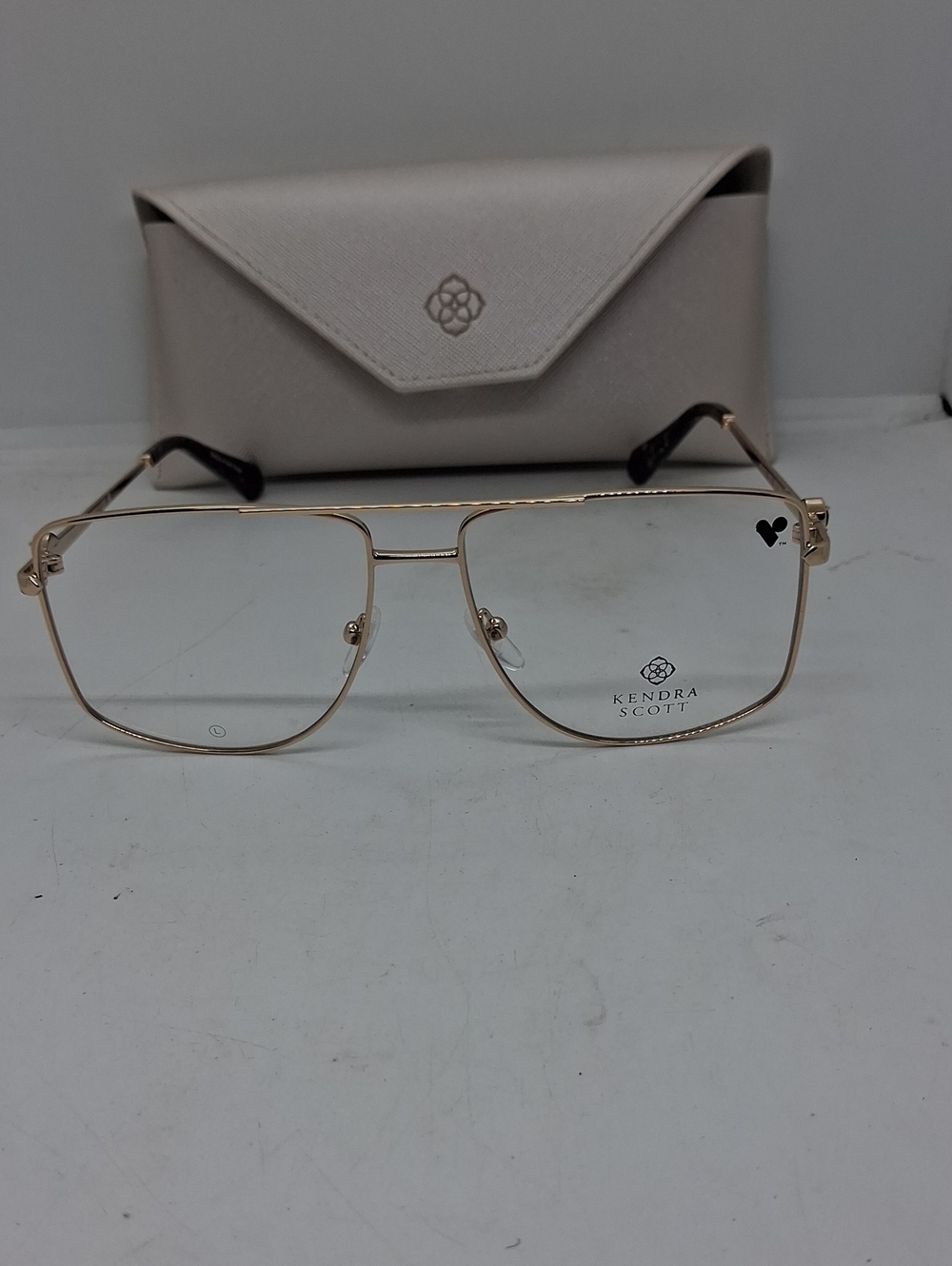 NWT Rxable Kendra Scott KE22101 Yellow Gold Eyeglass Frames